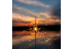 fireworks night sky
