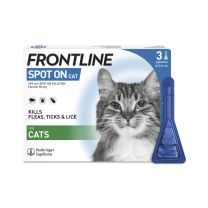 Frontline Spot-On Flea & Tick Treatment Cat - 3 Pack