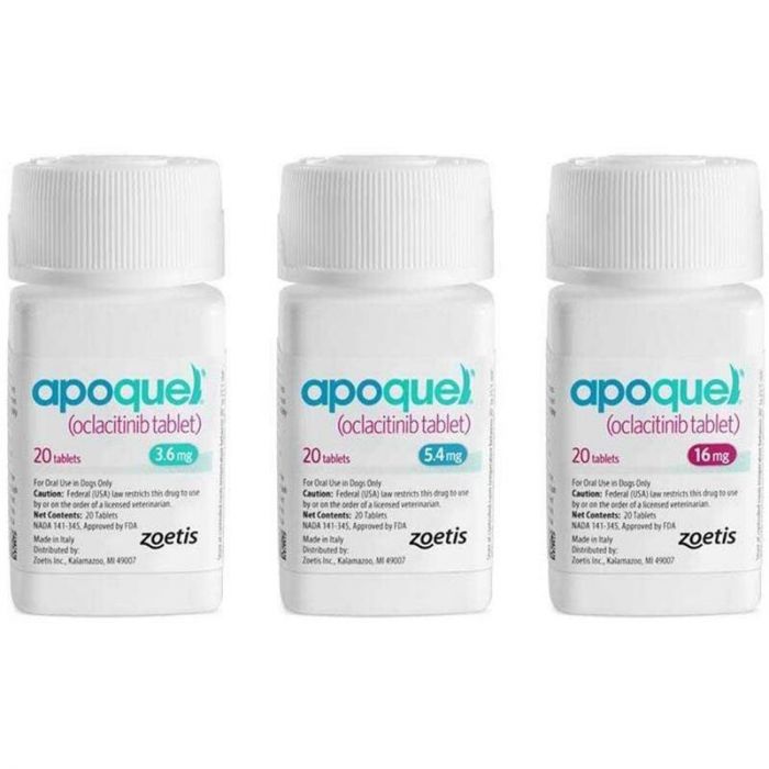 Apoquel Tablets Itching Relief Dogs 5.4mg Per Tablet