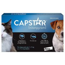 Capstar Tablets for Cats & Small Dogs - 11mg