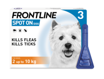 Frontline Spot-On Flea & Tick Treatment Dog 2 -10 Kg - 3 Pack