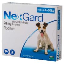 NexGard Chewable Tablets for Dogs 4-10kg - 3 Pack