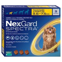 NexGard Spectra for Small Dogs (3.5 - 7.5kg) - 3 Pack