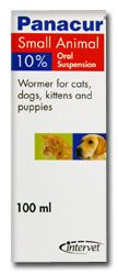 Panacur 10% Oral Suspension for Cats & Dogs